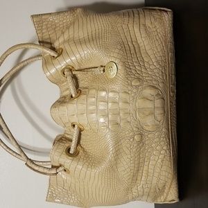 EUC Brahmin faux crocodile design shoulder bag